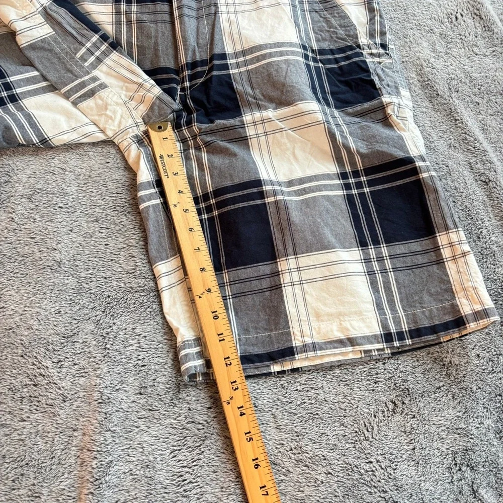 Aeropostale Men Plaid Flat Front Shorts Y2K Size 38 (fits like 40) Chino 19664